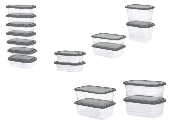 Silvercrest® Sada dóz na potraviny, 17dílná (šedá) (100406575001)