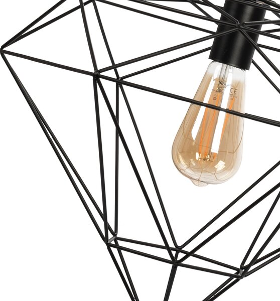 Toolight Závěsná lampa DIAMENT METAL LOFT APP563-1CP černá