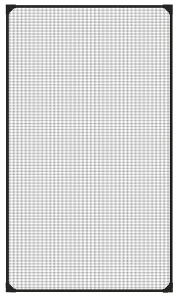 Magnetická okenní síť proti hmyzu antracitová 80 x 140 cm