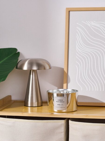 Sinsay - Svíčka se třemi knoty Amber Patchouli - sříbrná