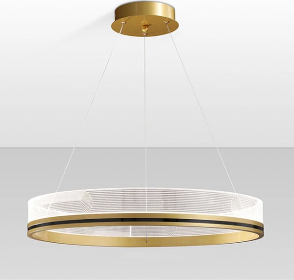 Toolight Závěsné svítidlo s APP1189-CP Gold 40cm