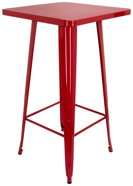BAROVÝ STŮL, červená, 60/60/103,5 cm MID.YOU - Barové stoly, Online Only