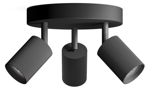 Wyatt LED bodové svítidlo 3x5W, na desce, AC 220–240, černá