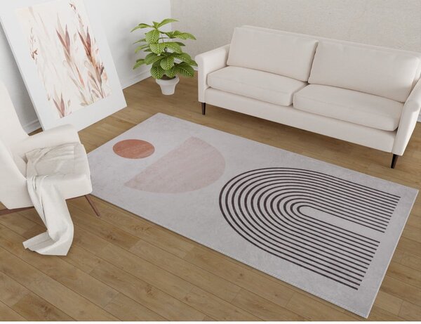 Krémový pratelný koberec 50x80 cm – Vitaus