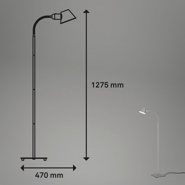 STOJACÍ LAMPA, 22/22/152 cm - Stojací lampy