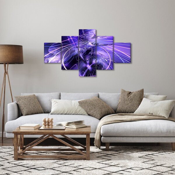 Obraz technické abstrakce (125x70 cm)