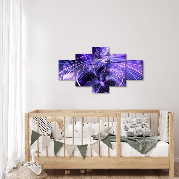 Obraz technické abstrakce (125x70 cm)