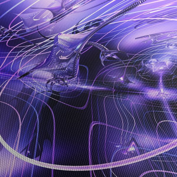 Obraz technické abstrakce (125x70 cm)