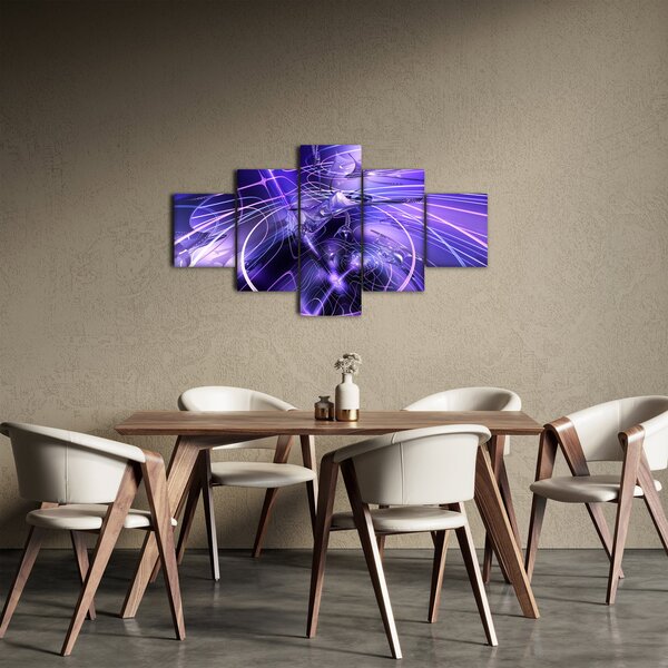 Obraz technické abstrakce (125x70 cm)