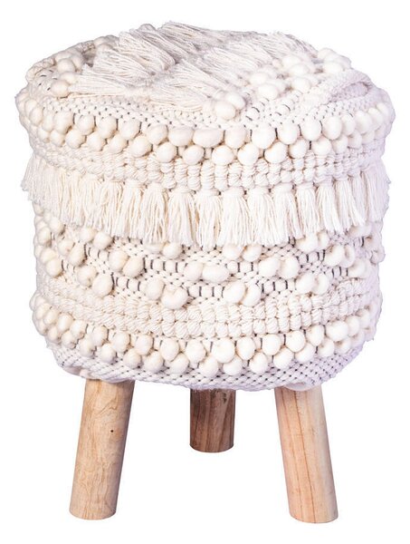 TABURET, textil, dřevo, 38/50/38 cm - Taburety, Online Only