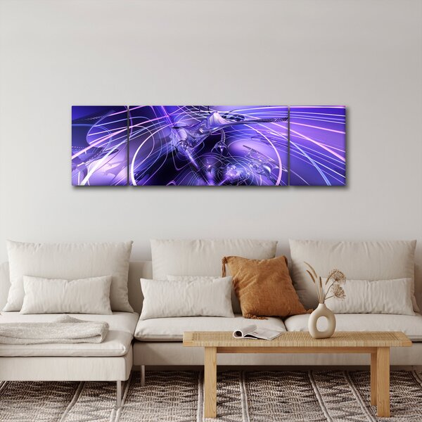 Obraz technické abstrakce (170x50 cm)