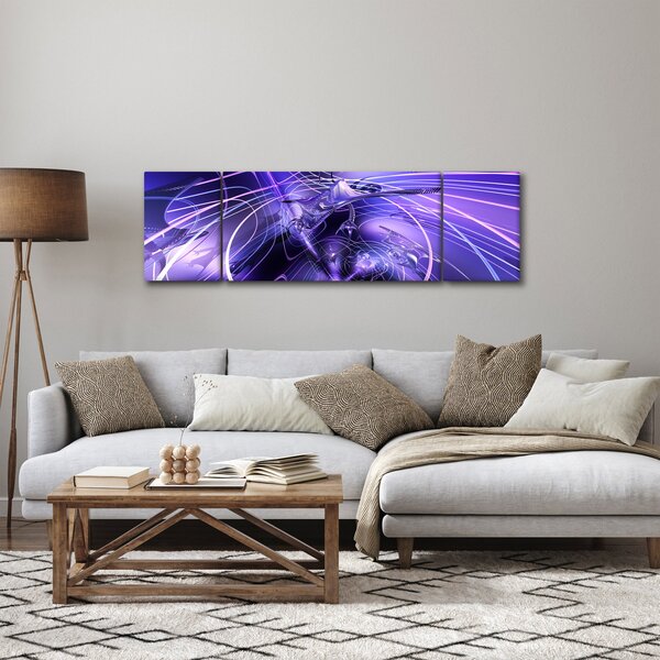 Obraz technické abstrakce (170x50 cm)