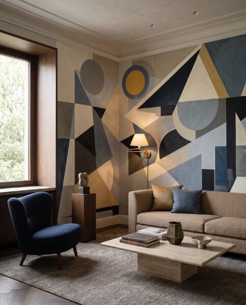 FUGU Moderní geometrická designová tapeta – Avant Construct Materiál: Digitální eko vlies - klasická tapeta nesamolepicí