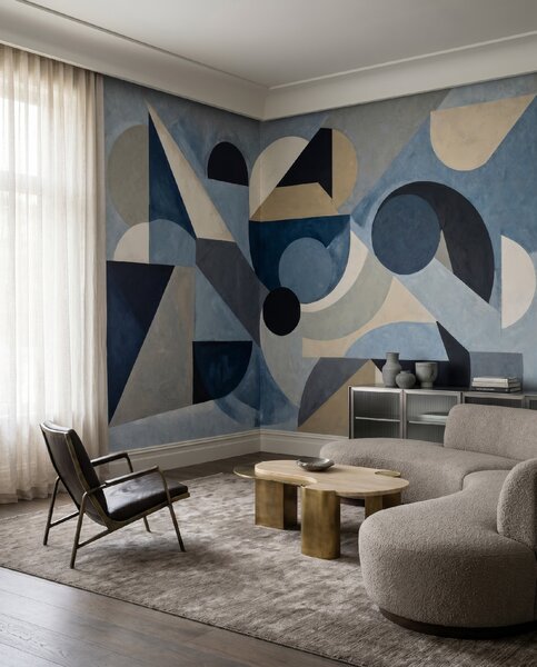 FUGU Moderní geometrická art tapeta – Avant Pulse Materiál: Digitální eko vlies - klasická tapeta nesamolepicí