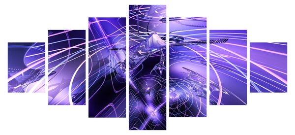 Obraz technické abstrakce (210x100 cm)
