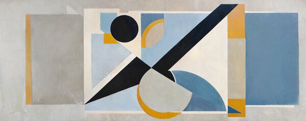 FUGU Moderní geometrická art tapeta – Avant Signal Materiál: Digitální eko vlies - klasická tapeta nesamolepicí