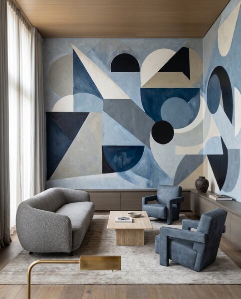 FUGU Moderní geometrická art tapeta – Avant Pulse Materiál: Digitální eko vlies - klasická tapeta nesamolepicí