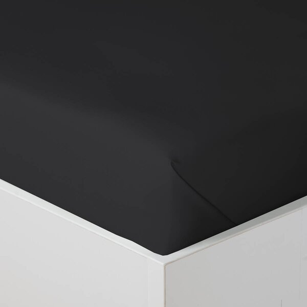 Prostěradlo Veba plachta GEON bavlněný satén černá Velikost: 135x250 cm