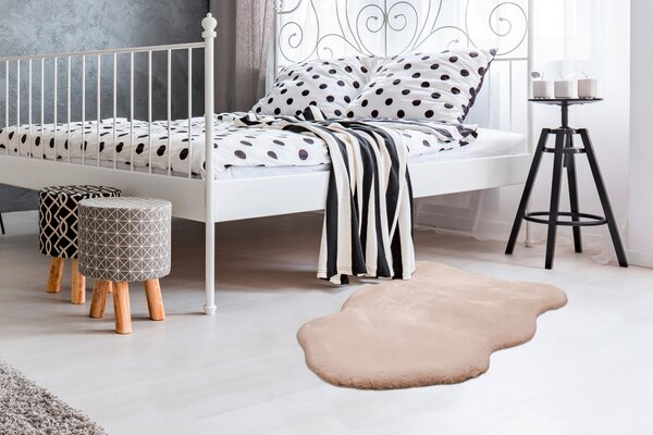 KOŽEŠINOVÝ KOBEREC, 60/90 cm, krémová - Online Only koberce & rohožky, Online Only