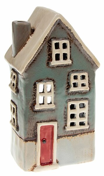 Keramický svícen Domek 19 cm