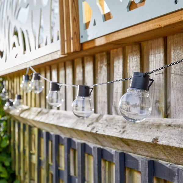SMART GARDEN LED solární světelná řetěz GloBulb, 40 žárovek, IP44, Čirá / transparetní, Plast