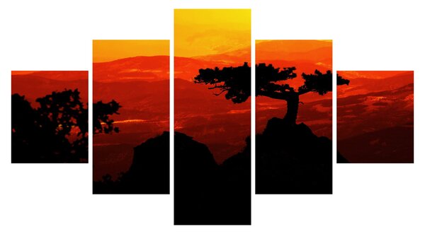 Obraz - Západ slunce (125x70 cm)