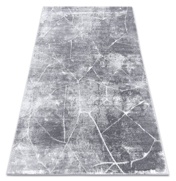 Koberce Łuszczów Moderní koberec MEFE 2783 Mramor - Strukturální, dvě vrstvy rouna, tmavo-šedý 160x220 cm