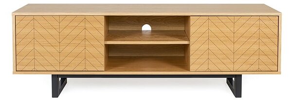 TV stolek v dubovém dekoru Woodman Camden Herringbone