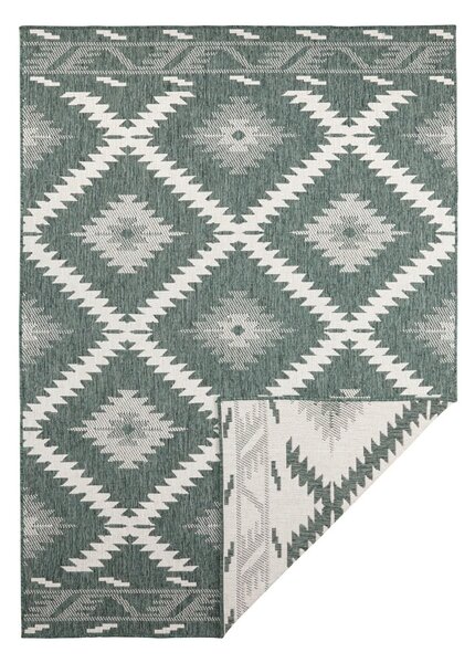 Zeleno-krémový venkovní koberec NORTHRUGS Malibu, 150 x 80 cm