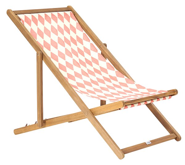 Sada 2 náhradních potahů na lehátko ANZIO/AVELLINO 113 x 44 cm Světle červená
