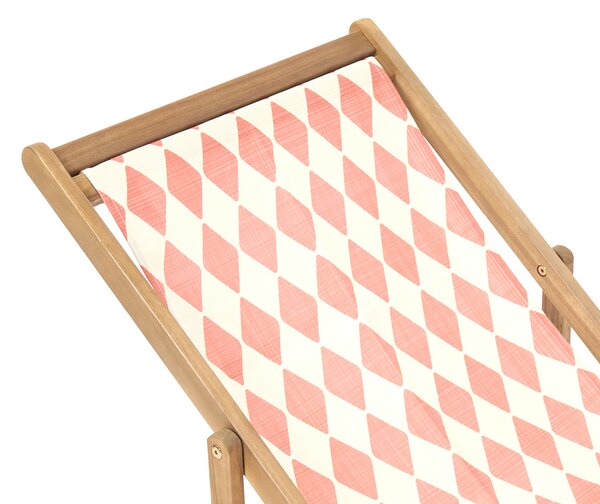 Sada 2 náhradních potahů na lehátko ANZIO/AVELLINO 113 x 44 cm Světle červená
