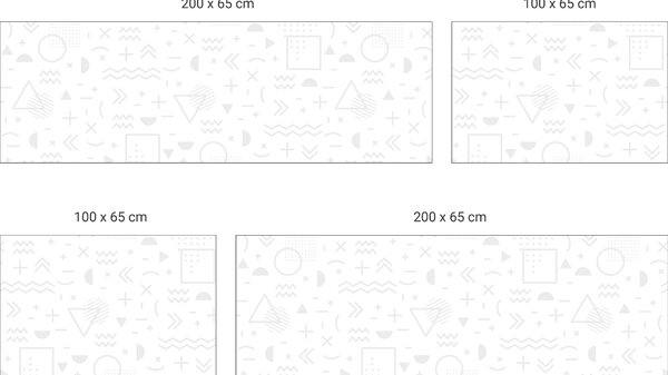 FUGU Tapeta za postel - Škola hrou white Varianta ochrany zdi: Delší strana postele 200x65 + čelo levé 100x65 cm