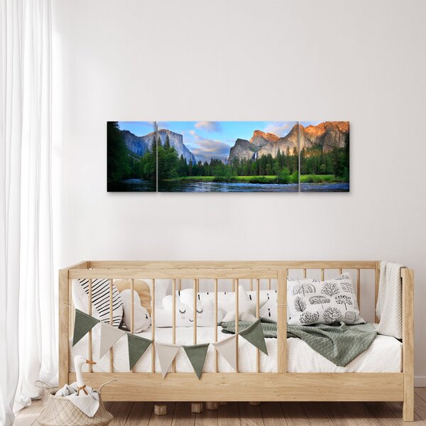 Obraz divoké horské krajiny (170x50 cm)