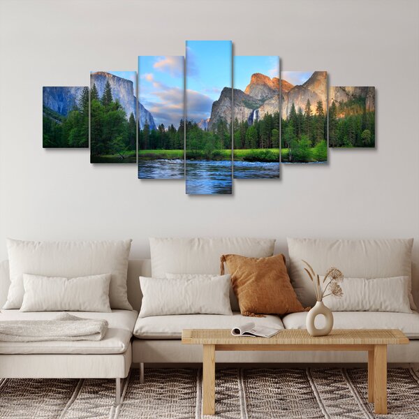 Obraz divoké horské krajiny (210x100 cm)