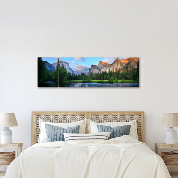 Obraz divoké horské krajiny (170x50 cm)