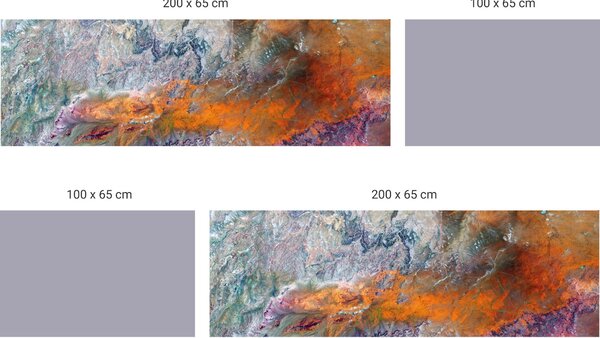 FUGU Tapeta za postel - Ga'ara Formation Varianta ochrany zdi: Delší strana postele 200x65 cm
