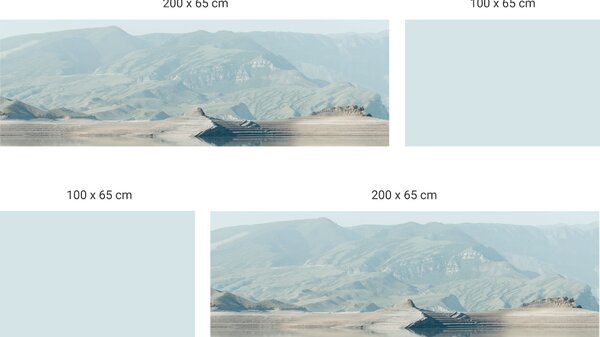 FUGU Ochrana zdi za postel - Blue mountain Varianta ochrany zdi: Delší strana postele 200x65 cm
