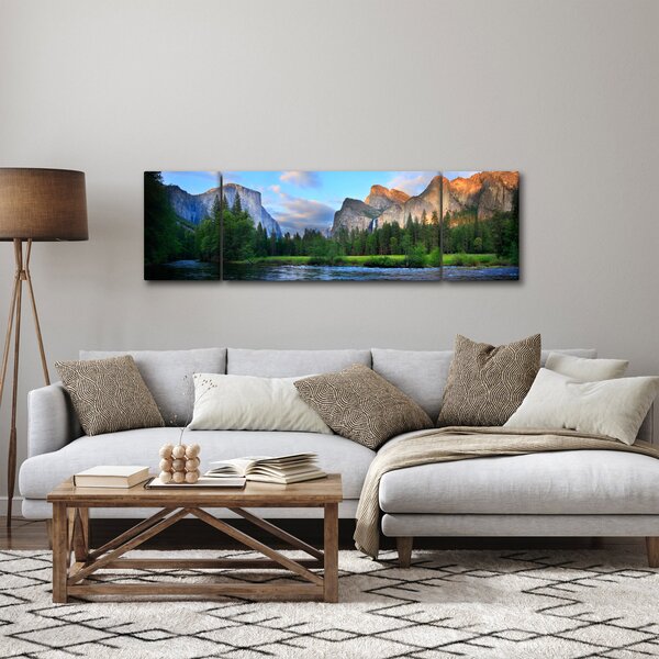 Obraz divoké horské krajiny (170x50 cm)