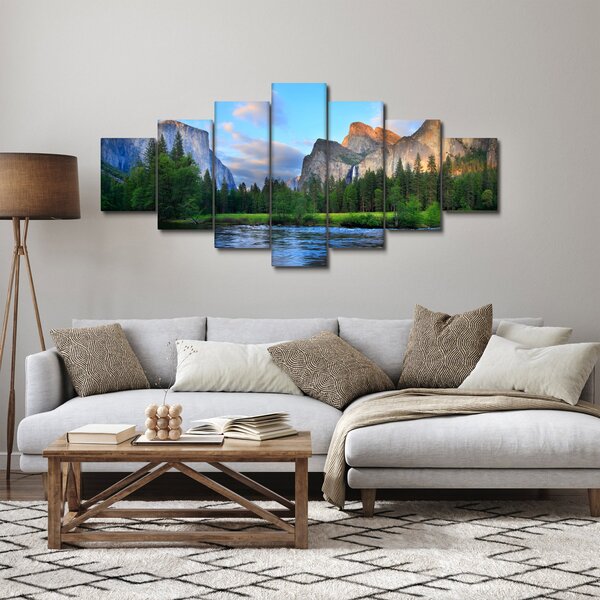 Obraz divoké horské krajiny (210x100 cm)
