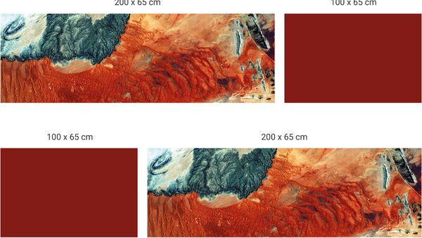 FUGU Ochrana zdi za postel - Národní park Namib Naukluft Varianta ochrany zdi: Delší strana postele 200x65 cm