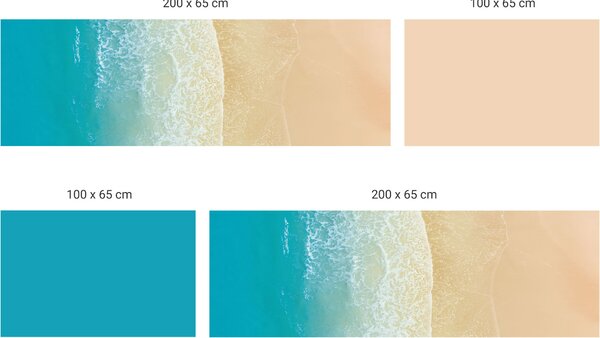 FUGU Ochrana za postel - Lonely beach Varianta ochrany zdi: Delší strana postele 200x65 cm
