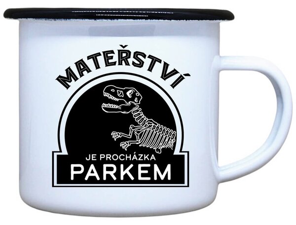 Vtipný plecháček s potiskem Mateřství Objem: 330 ml