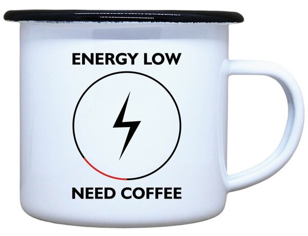 Smaltovaný plecháček Need COFFEE Objem: 330 ml