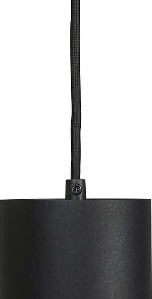 Designové závěsné svítidlo černé vč. 1-fázového kolejnicového adaptéru - Slimline Tubo