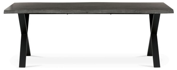 Jídelní stůl HT-F4321 šedý dub / černý