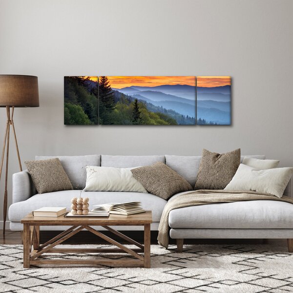 Obraz - Červánky v horách (170x50 cm)