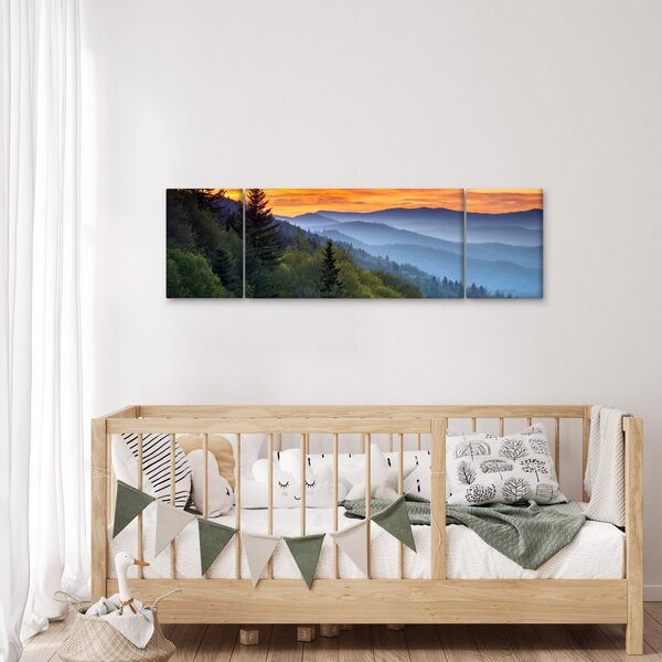 Obraz - Červánky v horách (170x50 cm)