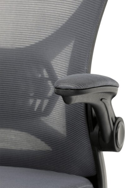 Kancelářská židle šedá KA-K2021 GREY
