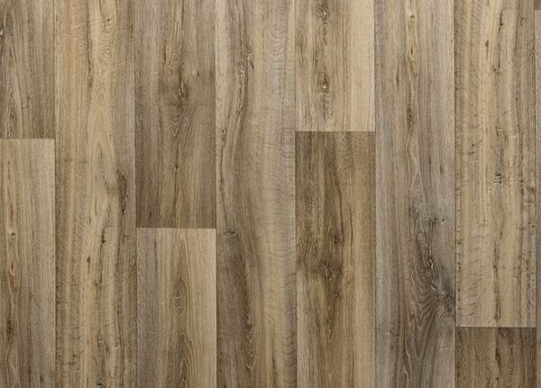 Breno PVC PURETEX Lime Oak 169M – hnědé dřevo, šíře 400 cm