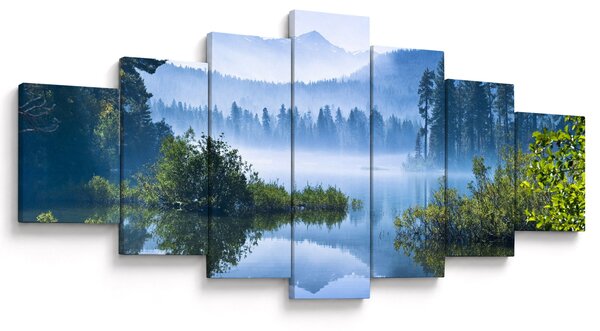 Obraz horského jezera (210x100 cm)